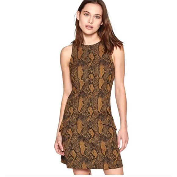 Joie Snake Print Sheath Dress - Size Medium - Picture 1 of 5